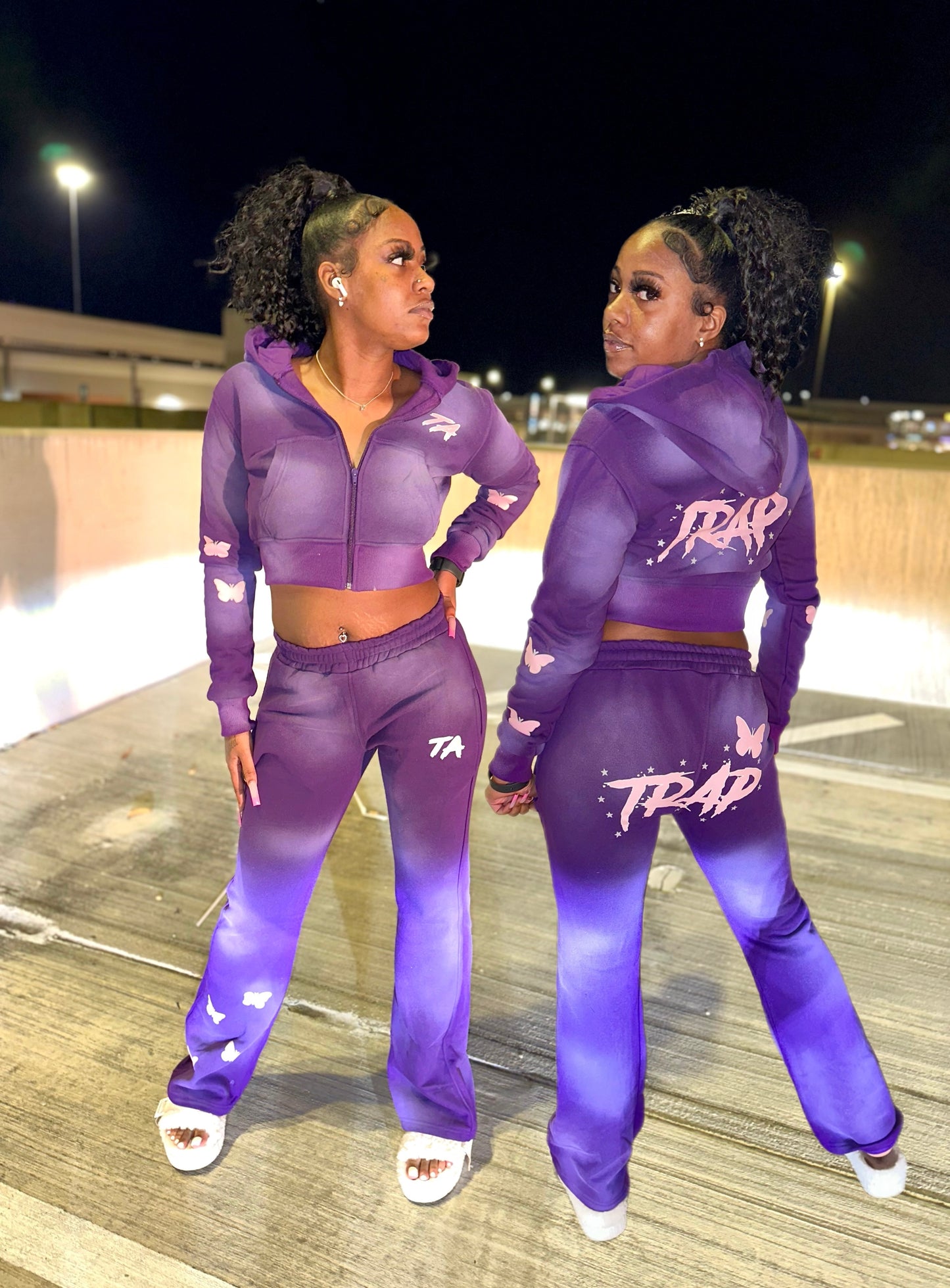 Women crop sweatsuits