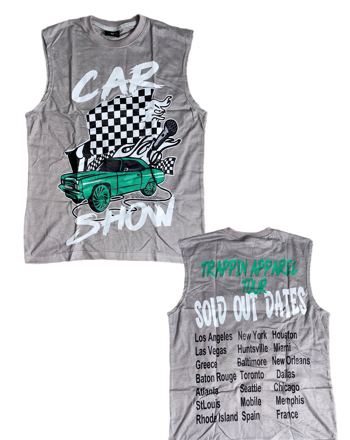 Car show sleeveless tees